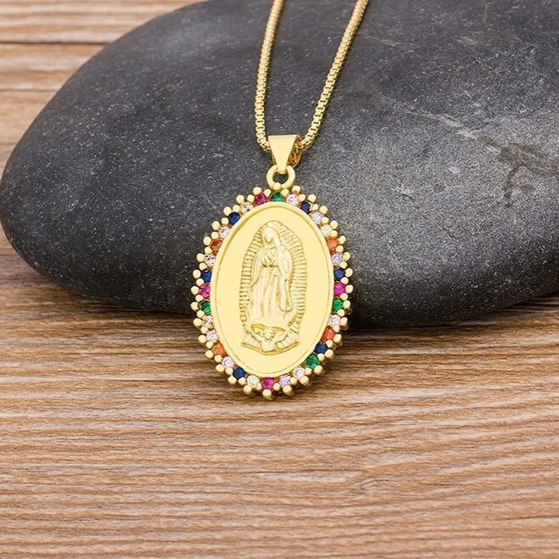 Collar Fe Virgen María acero — miniatura 4