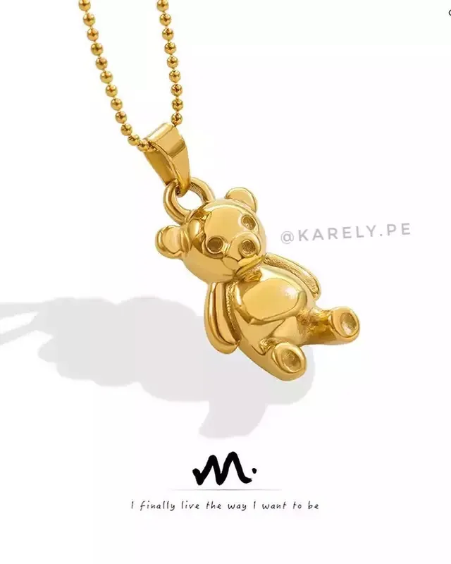 Collar Teddy osito dorado — miniatura 4
