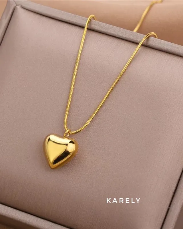 Collar Corazón Mío dorado