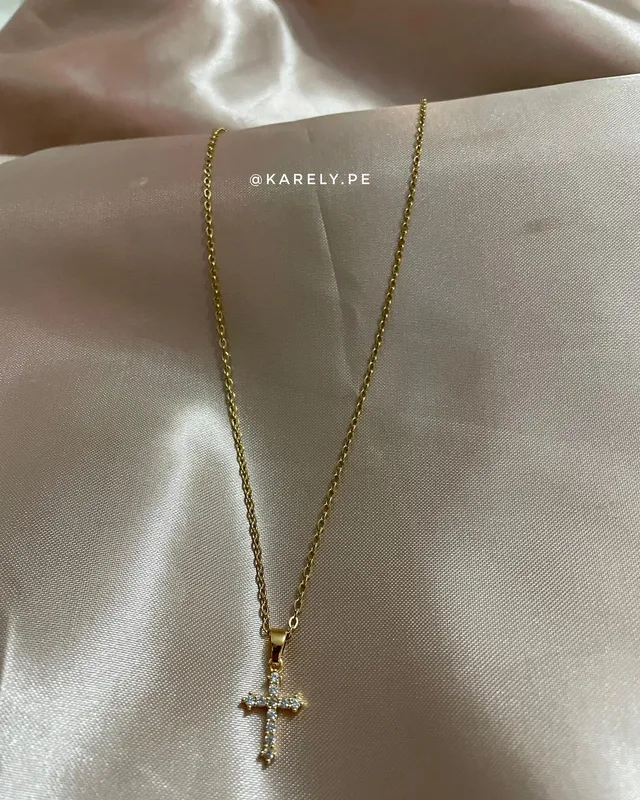 Collar Mi Dios cruz cristiana