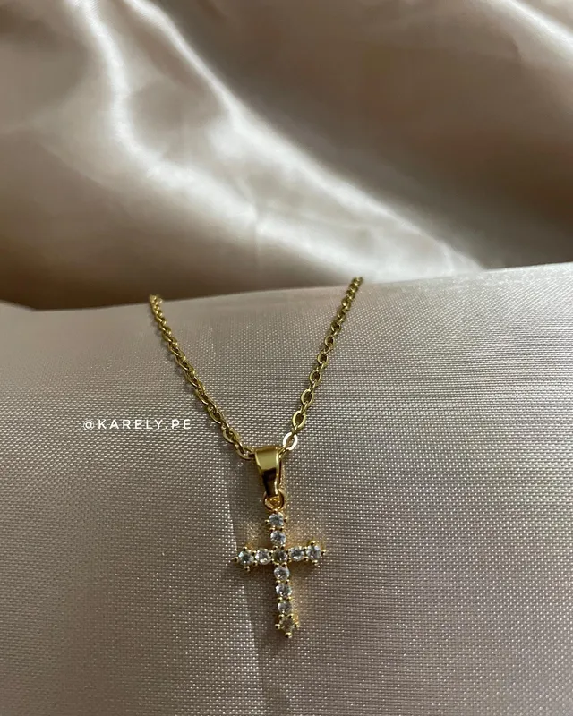 Collar Mi Dios cruz cristiana — miniatura 2