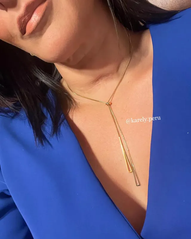 Collar Selena bañado Oro 18K — miniatura 2
