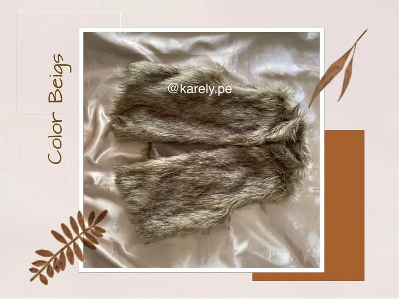 Chaleco piel taupe