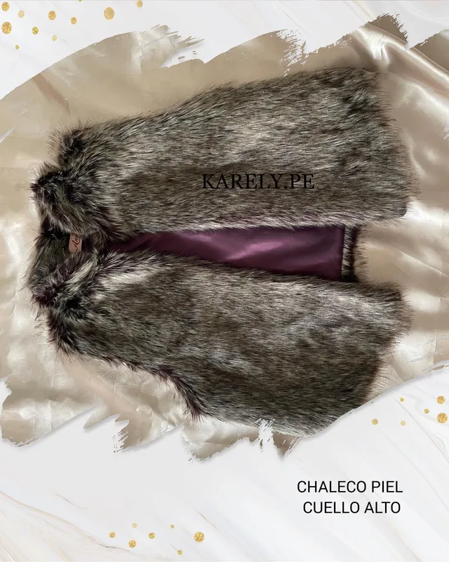 Chaleco piel beige