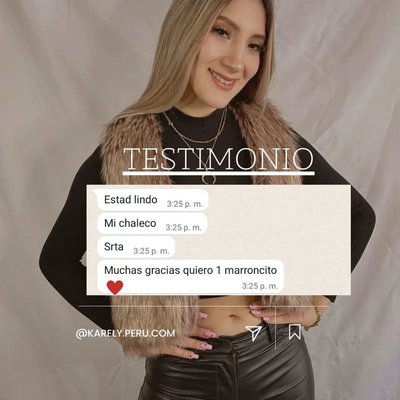Chaleco de piel sintética beige