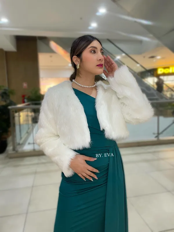 Abrigo piel elegante